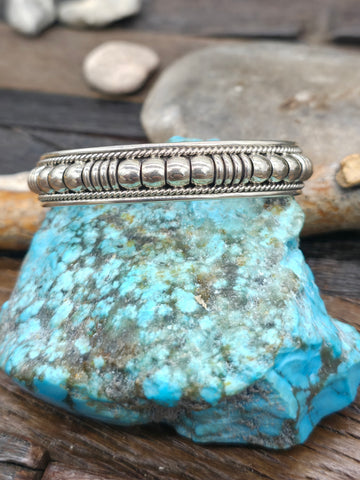 Sterling Silver Cuff Bracelet by Thomas Charley  - 6 1/2 in. with Gap