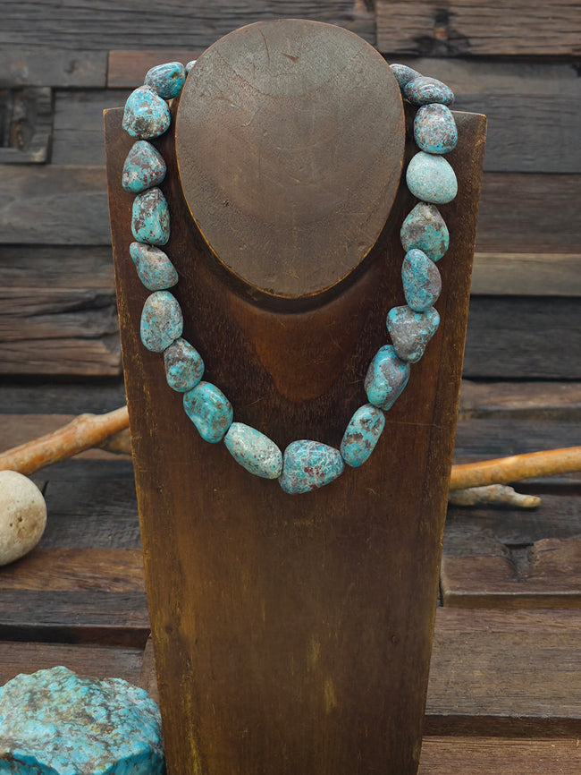 Blue Sky Horse Turquoise Nugget Necklace - 17 in.