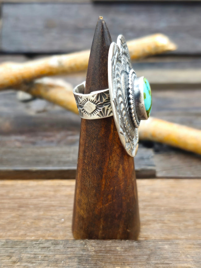 Sterling Silver Sonoran Heart Ring by Leon Martinez - Adjustable