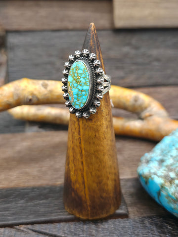 Sterling Silver Sonoran Turquoise Necklace and Earring Set by J. Nelson - 20 in.