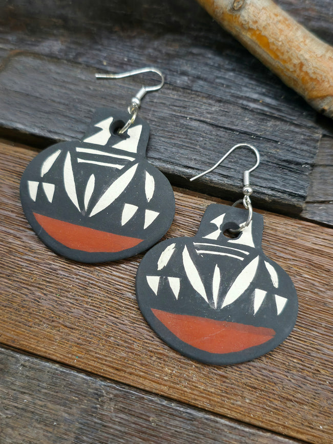 Pottery Dangle Earrings by Mary Garcia