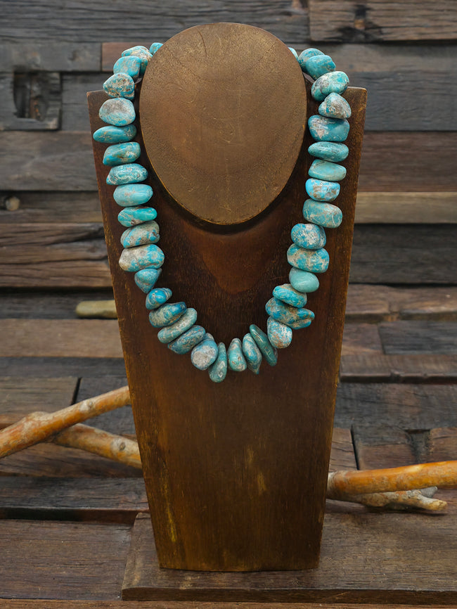 Sky Horse Turquoise Nugget Necklace - 17 in.