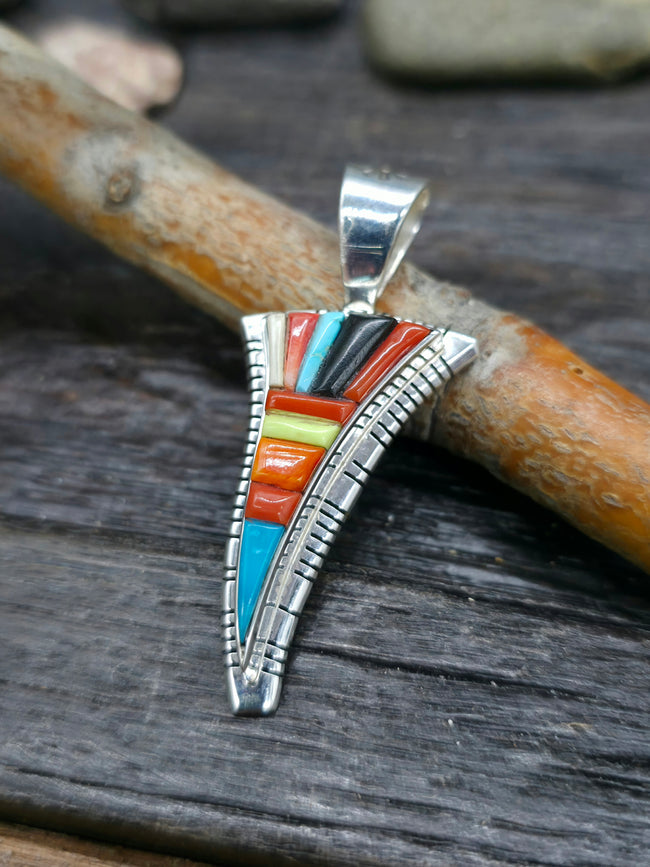 Cobblestone Inlay Pendant by David Tune