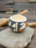 Mini Handmade Acoma Pot by Joyce Lucero - 1 1/2 in. by 1 1/2 in. by 1 1/2 in.