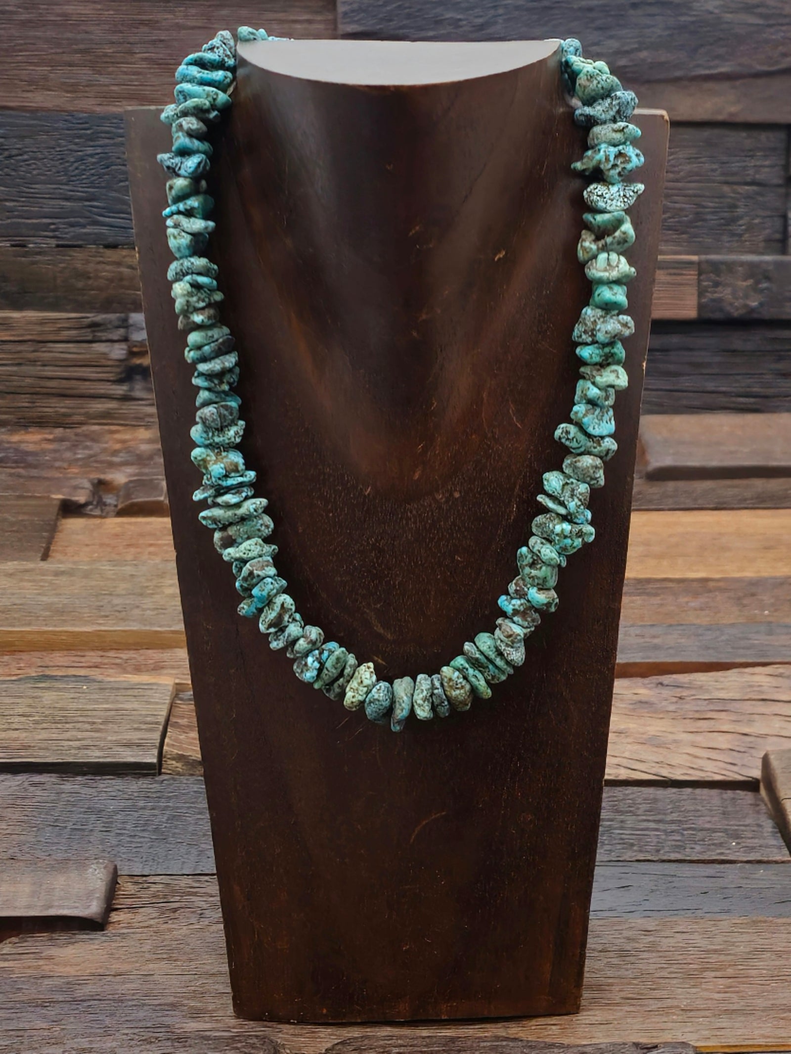 Blue Sky Horse Turquoise Nugget Necklace 17 in.