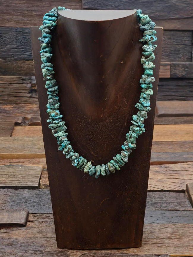 Blue Sky Horse Turquoise Nugget Necklace 17 in.