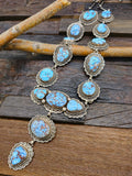Sterling Silver Golden Hills Turquoise Lariat by Mary Ellen