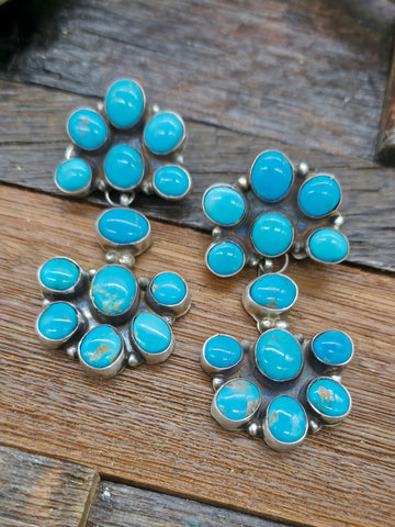 Boulder Turquoise Lariat Necklace by Darrin Livingston 18 in.