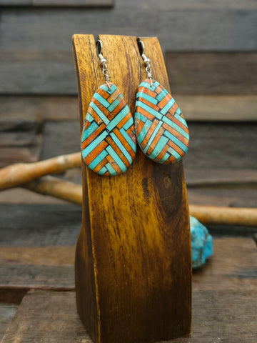 Long Oxidized Sterling Silver Tassel Earring - 4 in. by 3/4 in.