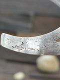Cast Sterling Silver and Kingman Turquoise Naja Cuff by Aaron Anderson - 6 1/2 in. w/Gap