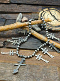 Sterling Silver Dragonfly Symbol Necklace by Raymond Betsoi - 24 in