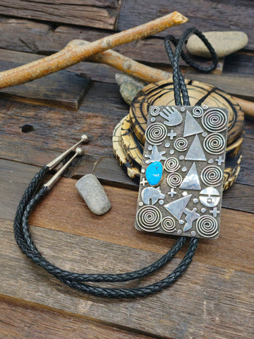 Multi-Color Zuni Bolo by R & L Vacit