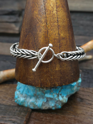 Egyptian Turquoise Lariat Necklace by Randy Billy 20 in.