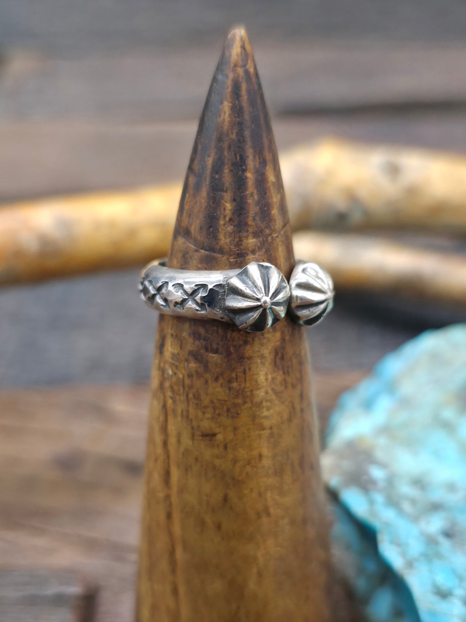 Sterling Silver Crossed Arrows Wraparound Starshot Ring by Sunshine Reeves - Size 7