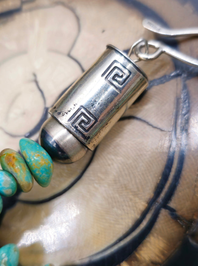 Green Sky Horse Turquoise Nugget Necklace - 30 in