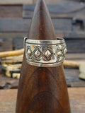 Stamped Sterling Silver Cuff by Randy Begay - 7 in.