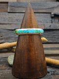 Sonoran Turquoise Inlay Sterling Silver Cuff - 6 in.