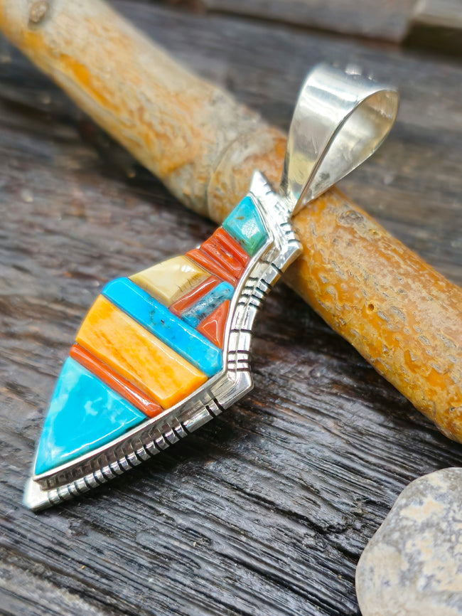 Cobblestone Inlay Pendant by David Tune