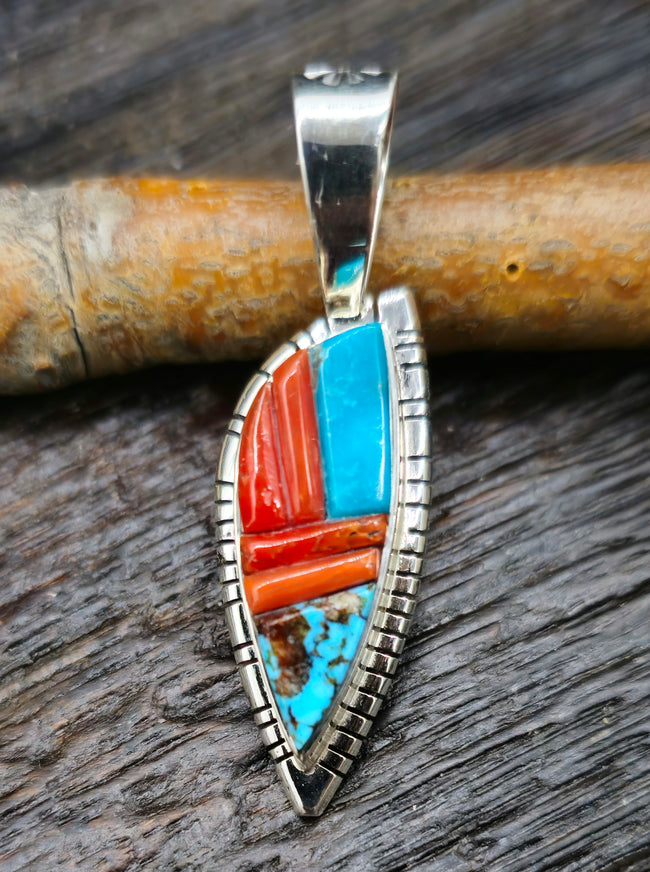 Cobblestone Inlay Pendant by David Tune