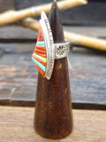 Adjustable Cobblestone Inlay Ring by David Tune