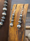 Oxidized Sterling Silver Mixed Bead Necklace and Earring Set - 20 in.