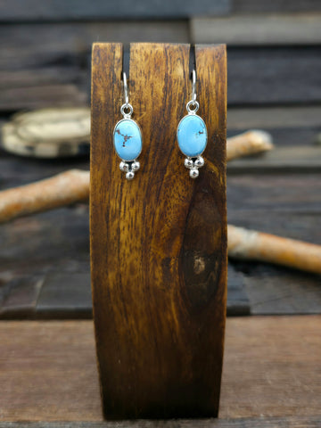 Long Sterling Silver Twist Loop Earrings by Katrina Tsosie