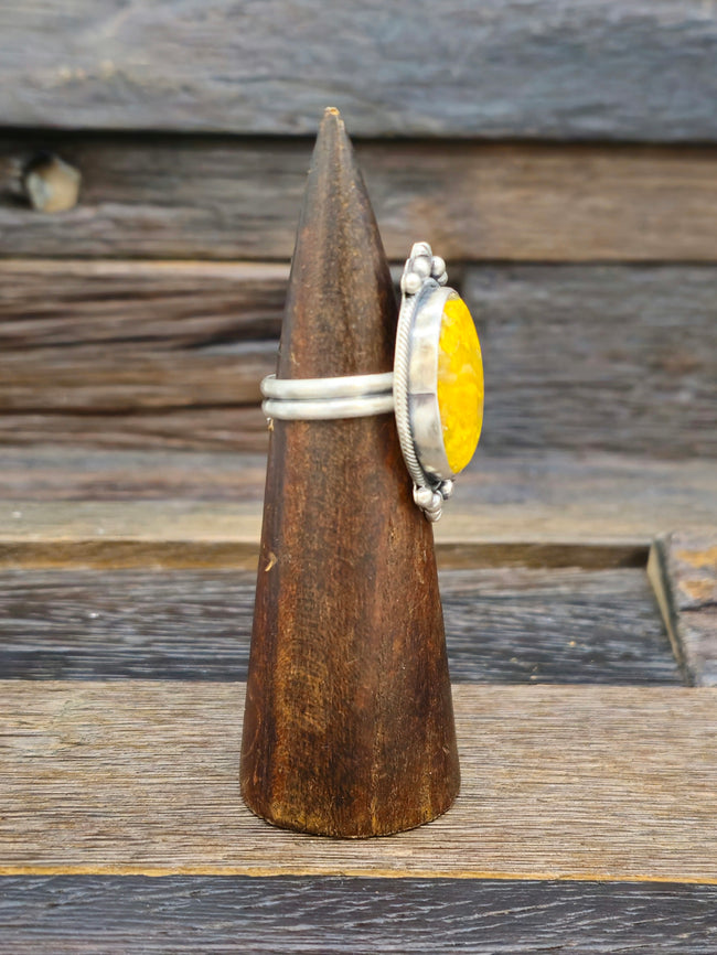 Bumblebee Jasper Ring by Jameson Garcia Size 10