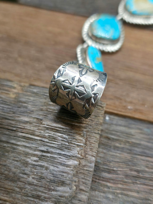 Turquoise 3 Stone Pendant by Jacob Troncosa