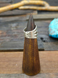 Stamped Sterling Silver Wide Band Ring - Size 8 1/2