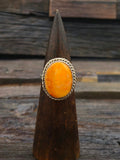Oval Spiny Oyster Ring by Benny Benally - Size 12
