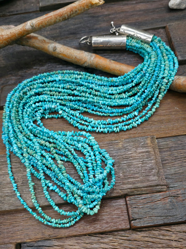 Ten Strand Small Nugget Turquoise Necklace - 33 in.