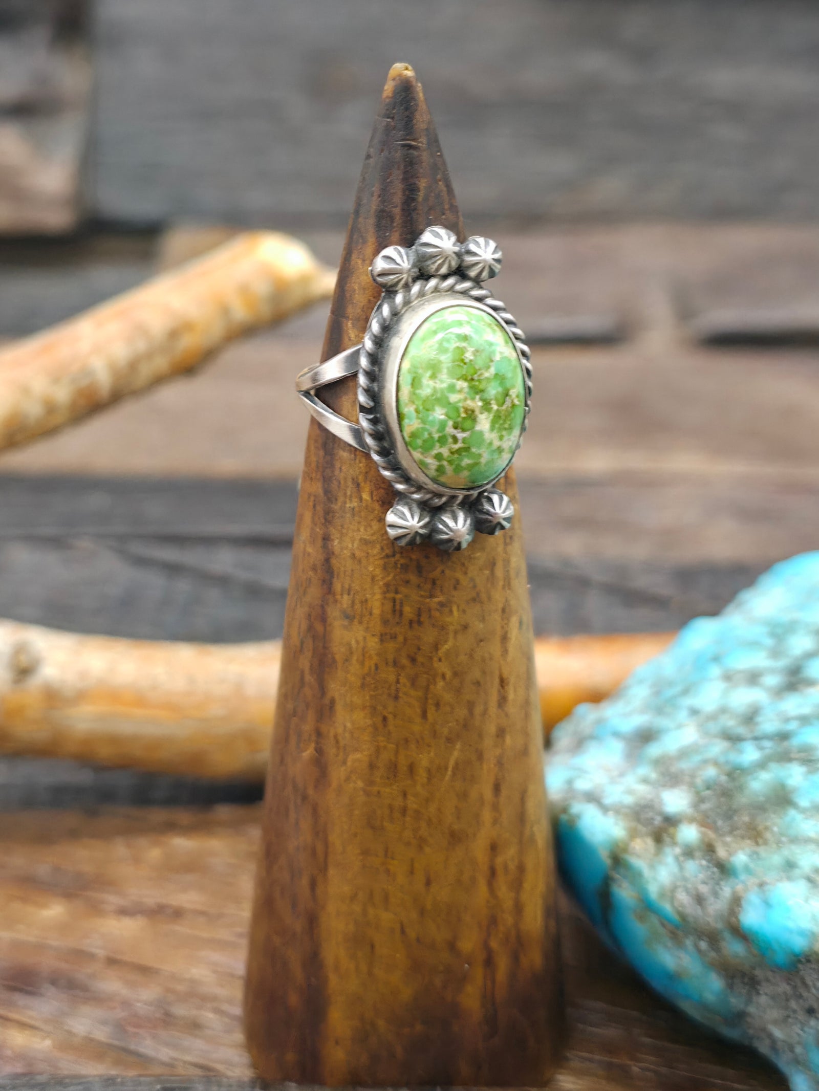 Sterling Silver Sonoran Turquoise Ring - Size 6