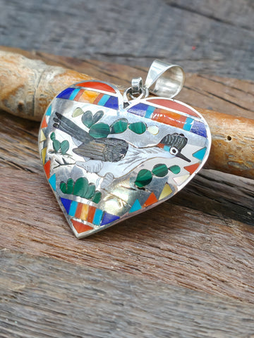 Sterling Silver Flower and Butterfly Applique and Turquoise Ring by Brenda Jimenez - Adjustable