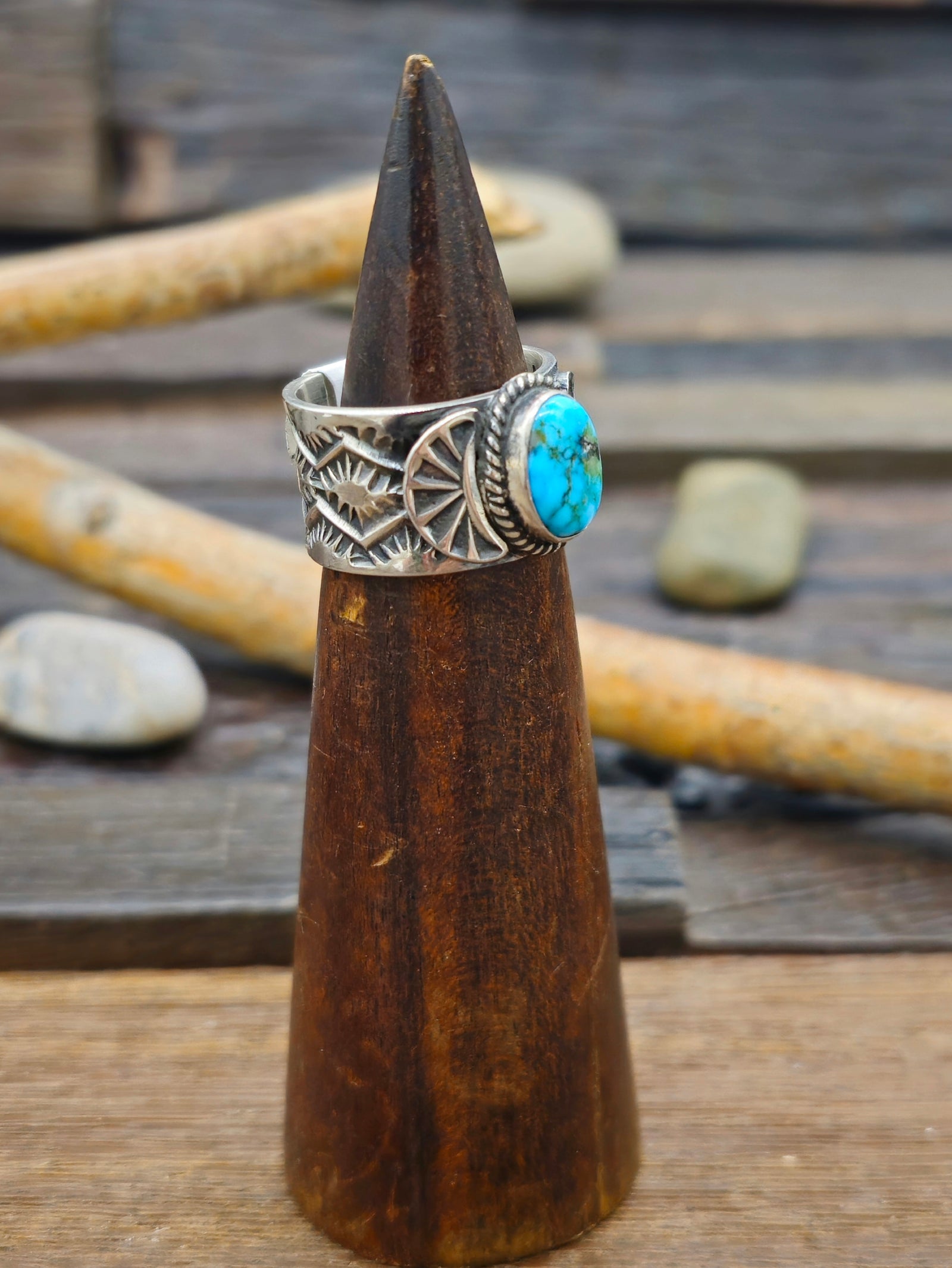 Turquoise Ring by Sunshine Reeves Size 8