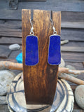 Lapis Lazuli Slab Earrings