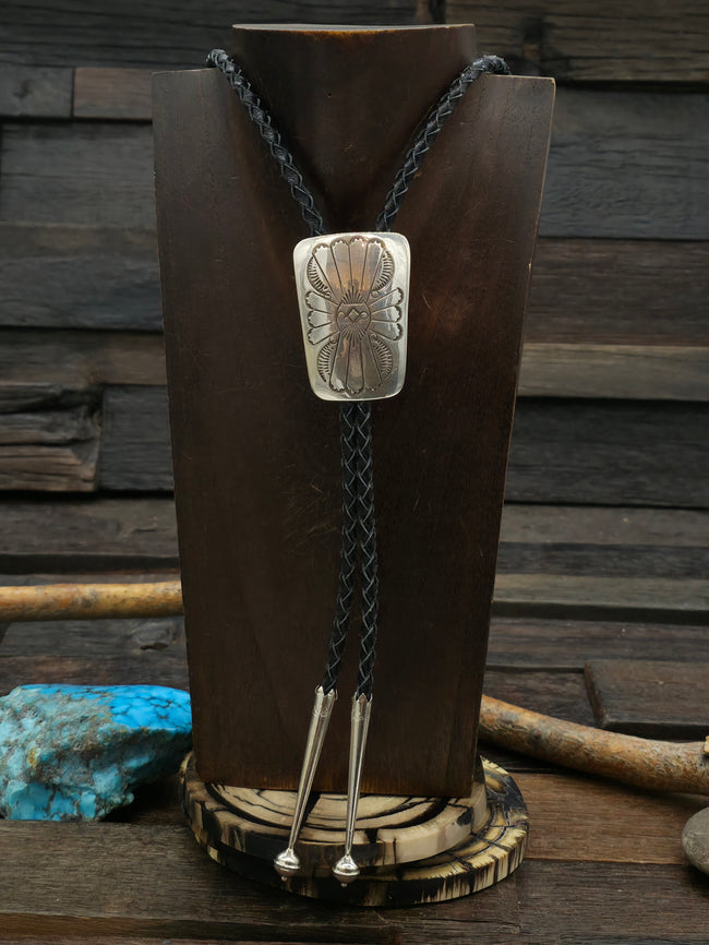 Stamped Sterling Silver Bolo by Joanne Silver