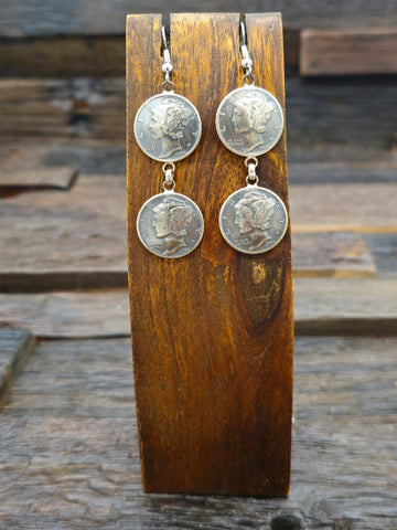 Sterling Silver Post Earrings by Tom Hawk