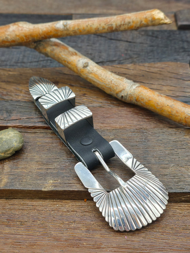 Four Piece Stamped High-Shine Sterling Silver Ranger Set