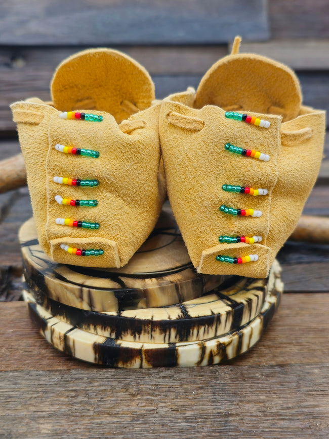 Handmade Infant Moccasins by Felix Ashley