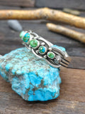Seven Stone Sonoran Turquoise Sterling Silver Cuff by Albert Jake - 6 1/4 in. w/Gap