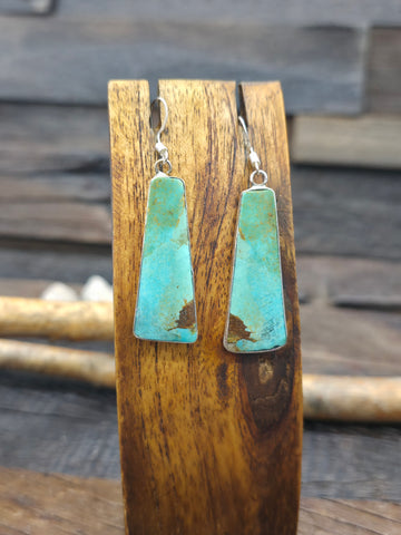 Large Sterling Silver Coral Hoop Earrings - 2 1/2 in.
