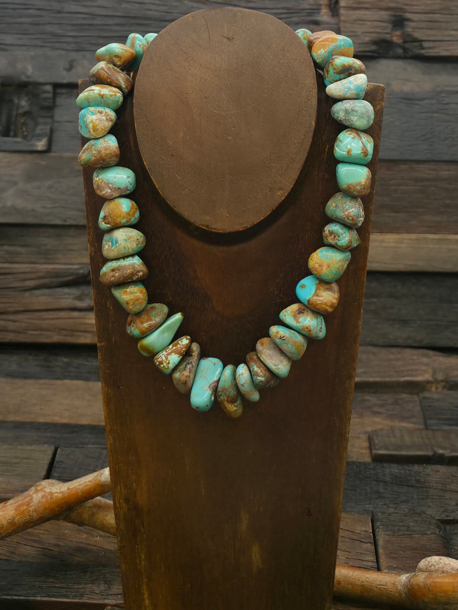 Sky Horse Turquoise Nugget Necklace - 16 in.