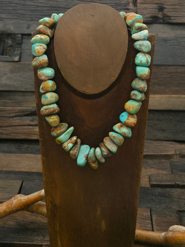 Sky Horse Turquoise Nugget Necklace - 16 in.