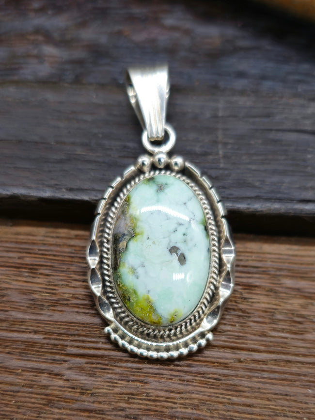 Sterling Silver Palomino Turquoise Pendant