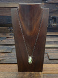 Palomino Pendant Necklace on Oxidized Sterling Chain by Danny Henio 18 in.