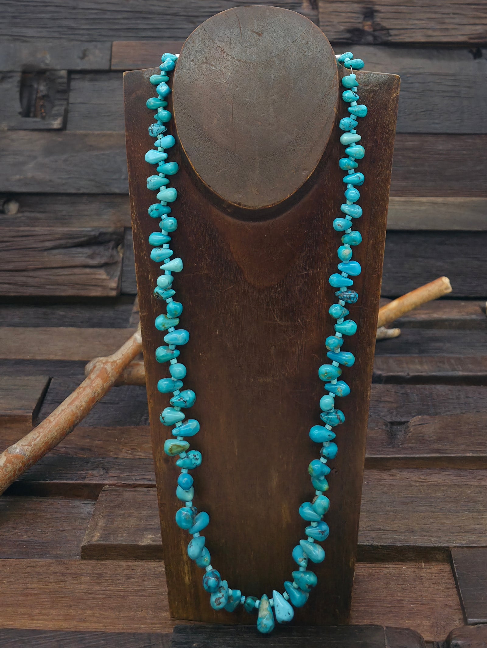 Sky Horse Turquoise Necklace by Fred Archuleta - 25 in.