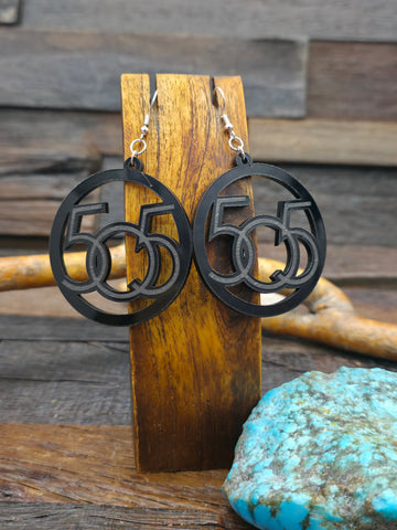 Wooden Balloon Earrings - 3 in. by 1 1/4 in.