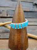 Vintage/Estate Sterling Silver Turquoise Cuff - 6 1/2 in.