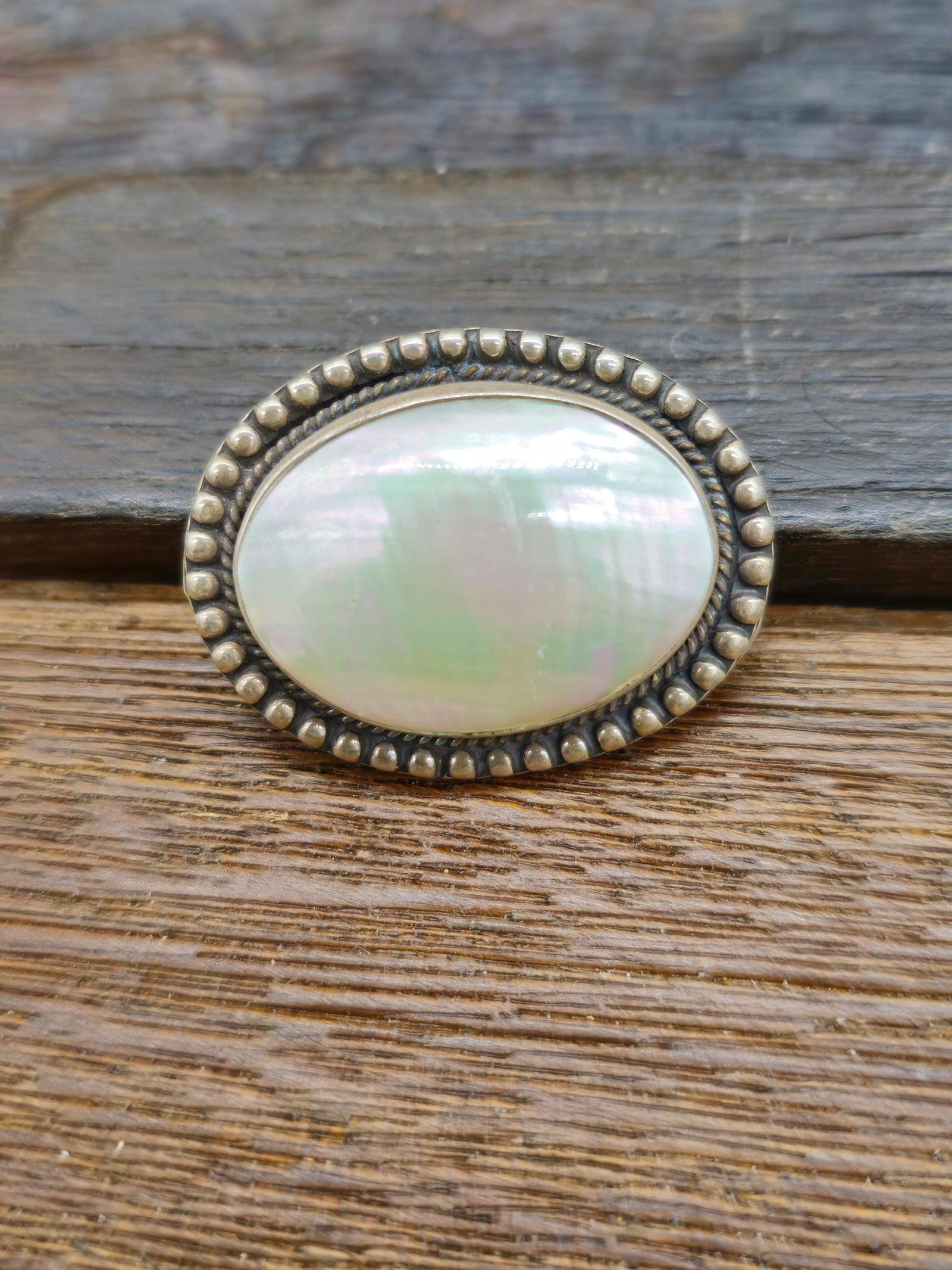 Vintage/Estate Sterling Silver Pearl Pin/Pendant
