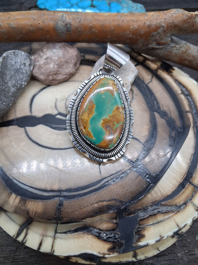 Sterling Silver Royston Turquoise Pendant